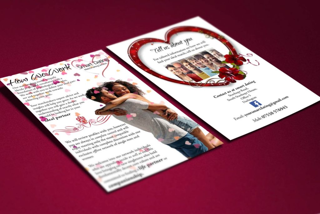 Smart Dating promotional flyer design