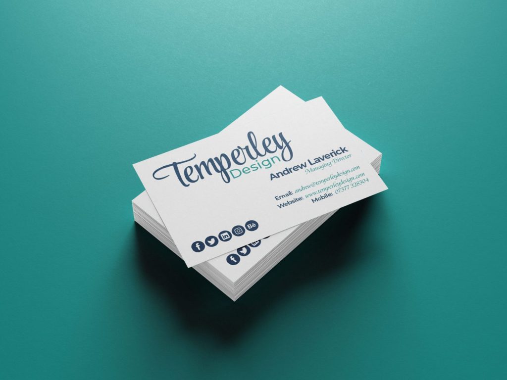 Temperley Design business card design