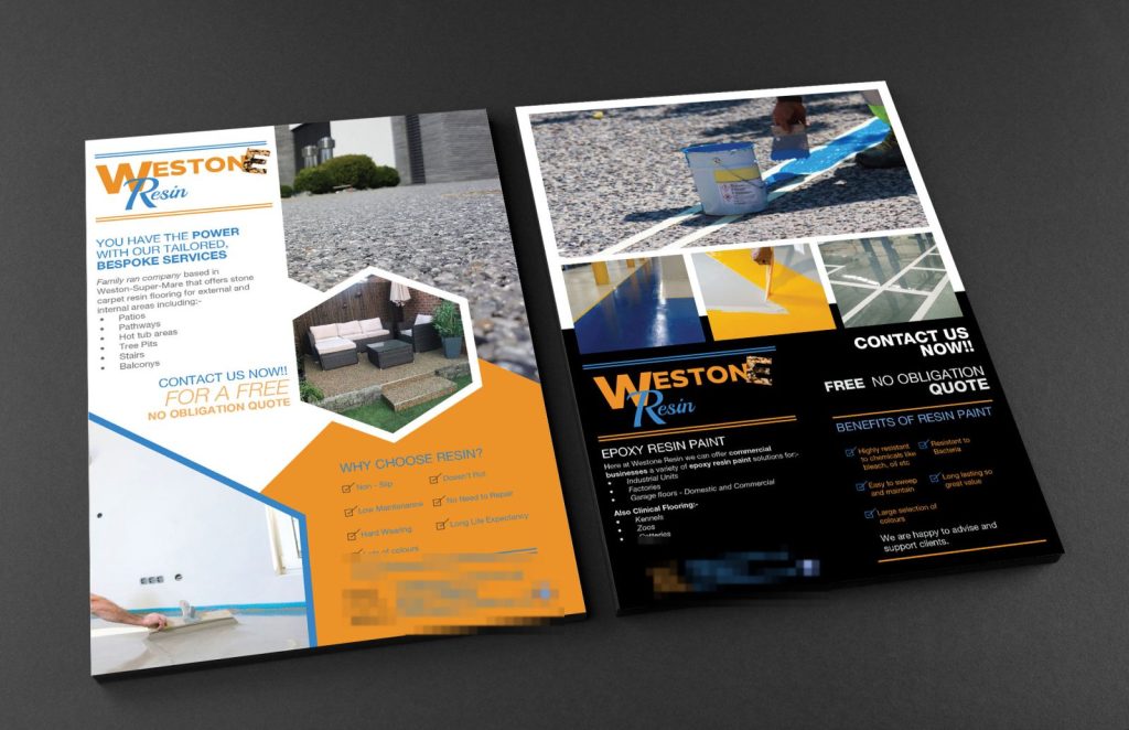 Westone Resin flyer design